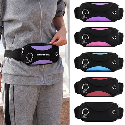 Neoprene Running Belt with Earbud Port