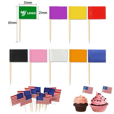 Toothpick Flag Cupcake Topper