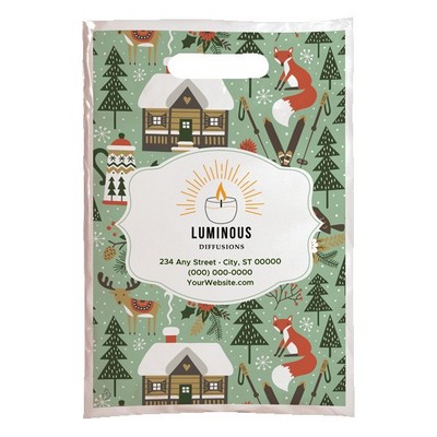 Christmas Scatter Design 4 Merchant Paper & Plastic Bags