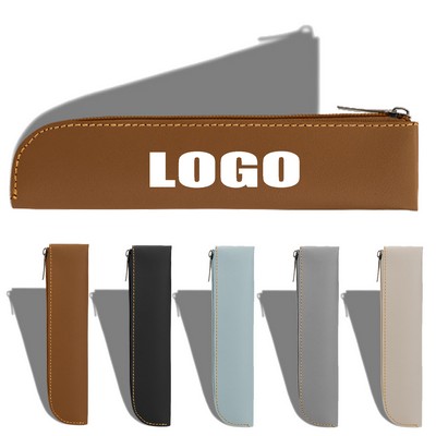 Portable High-Quality Leather Pencil Case