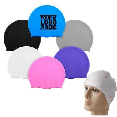 Unisex Adult Silicone Swim Cap