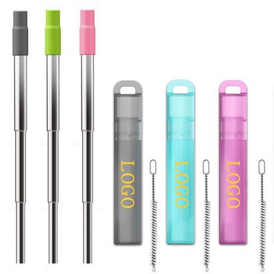 Creative stainless steel telescopic straw