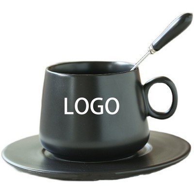 9Oz Ceramic Coffee Cup And Saucer Sets