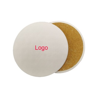 Ceramic Coaster Set (4-Piece) W/ Non-Slip Cork Backing