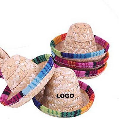 Mini Mexican Wine Bottle Hats
