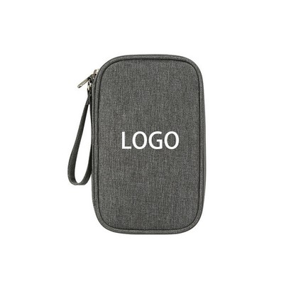Double-Layer Cable Organizer Bag