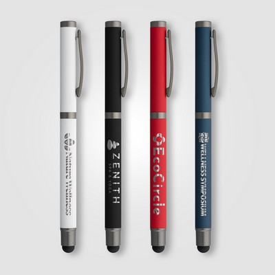Bowie Recycled Aluminum Stylus Gel Pen - Laser