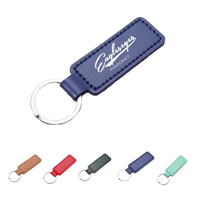 Portable PU Leather Keychain