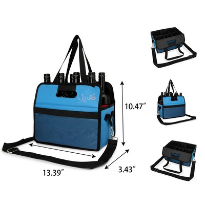 Versatile Collapsible Bottle Transport Tote