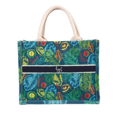 Rainforest Adventure Canvas Tote