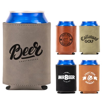 Leather Can Sleeve for Soda and Beer Cans