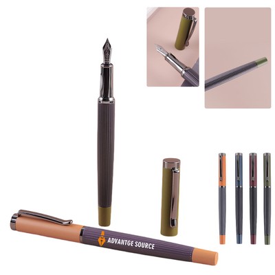 Vertical Striped Fountain Pen