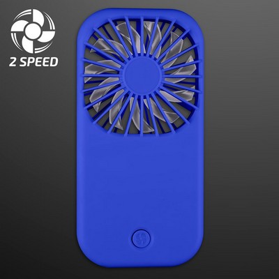 Blue Fan with Kickstand, 2-Speed, Non-Light Up - BLANK
