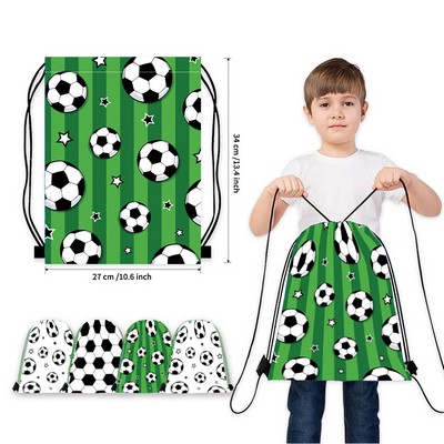 Football Drawstring Backpack