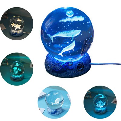 Luminous Crystal Ball Night Light