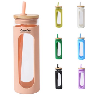 20oz Water Bottle with Straw