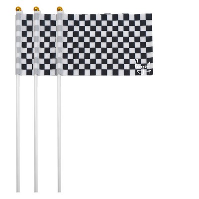 Handheld Checkered Racing Flag
