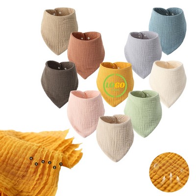 Triangular Pure Cotton Baby Bib