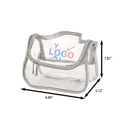 Clear Pvc Water-Resistant Makeup Pouch