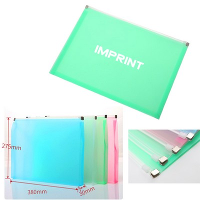 Clear File Folder With Slide Lock