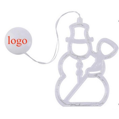 5.1X7.8" Christmas Suction Cup Box Led Decorative Light