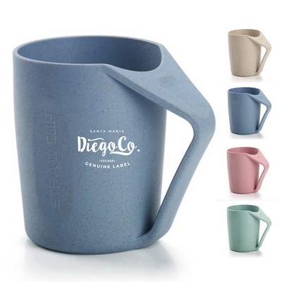 6.76oz Eco Friendly Wheat Straw Mug with Tilted Handle