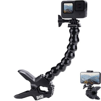 Gooseneck Phone Sports Camera Holder w/ Clip