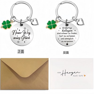 Four-Leaf Clover Keychain