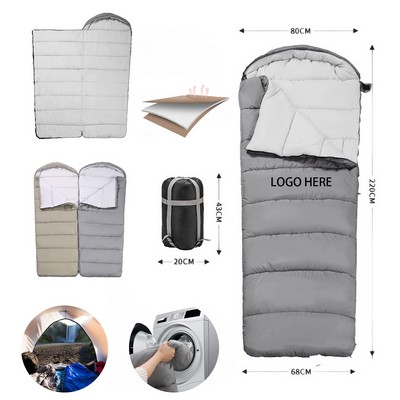 Lightweight Waterproof Sleeping Bag For Cold Weather Adults Winter Camping Hiking Compact Portable