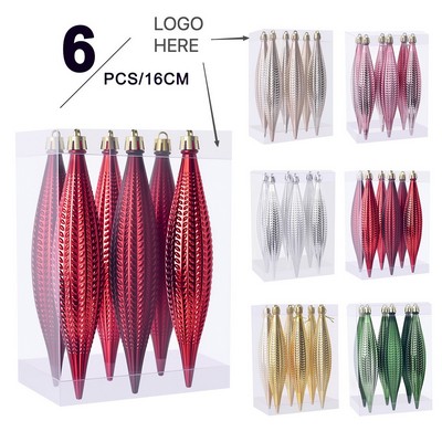 Christmas Shaped Electroplated Ornament 16cm Tree Decoration Ball