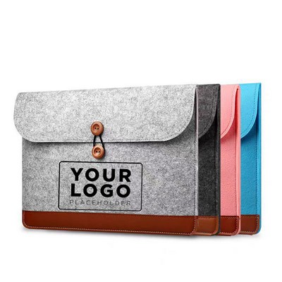 Portable Felt A4 Document Bag
