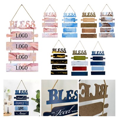 Rustic Wooden American Home Sign