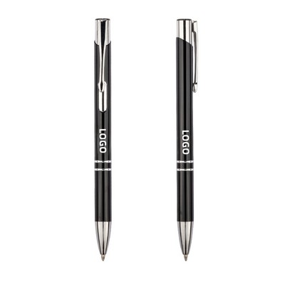 Custom Logo Click Pen with Smooth Ink for Promotional and Office Use