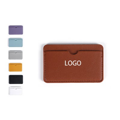 PU Leather 3-Card Wallet
