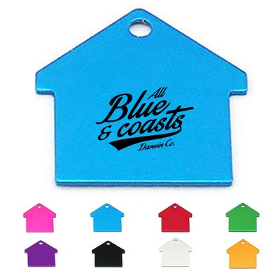 House-shape Pet ID Key Tag