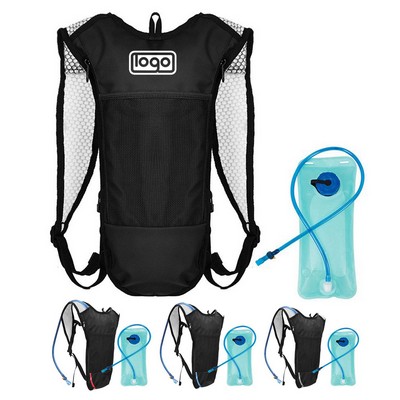 2L Hydration Pack Nylon Water Backpack for Hiking Biking