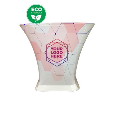 30"Round Recycled Polyester Stretch Fit Display Cloth (Dye Sublimation Print)