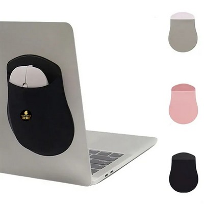 Laptop-Mount Mouse & Accessory Pouch