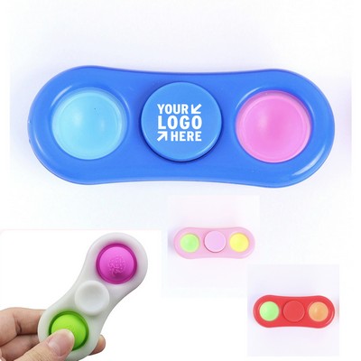 2 Bubbles Fidget Push Pop Spinner