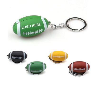 Football Shaped LED Keychain