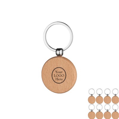 Round Wooden Key Holder