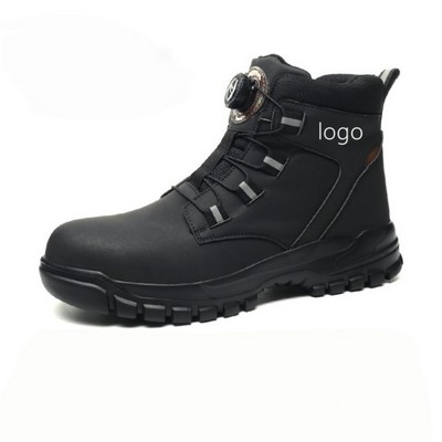 Men's Safety Work Shoes with Steel Toe Anti-Slip Design