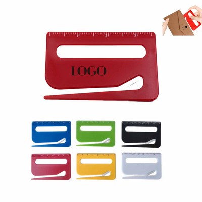 3-Pack Letter Openers With Ruler, Magnifying Glass, And Scale
