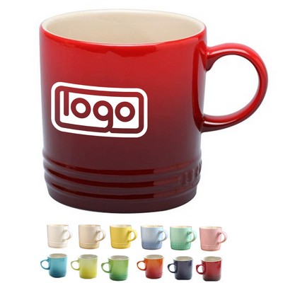 14oz Heat Resistant Gradient Ceramic Mug w/ Handle