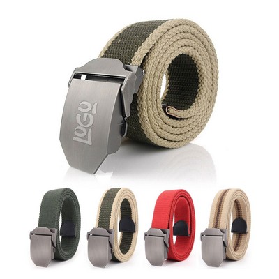 Breathable Tactical Men Waist Military Canvas Belt
