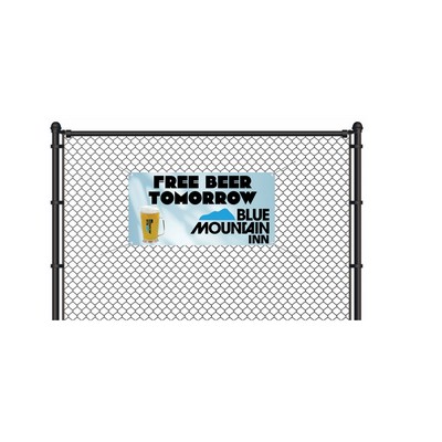 Single-Sided Fence/Backdrop Banner - 3' high