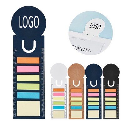 Multifunctional Bookmark Sticky Note Pad With Ruler