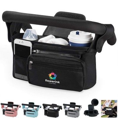 Portable Stroller Organizer W/Cup Holder