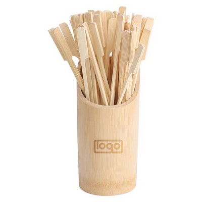 100Pcs Disposable Bamboo Skewers