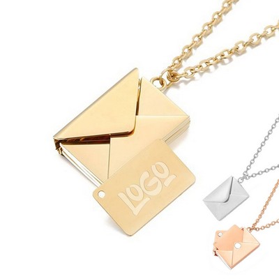 Envelope Necklace w/ Message